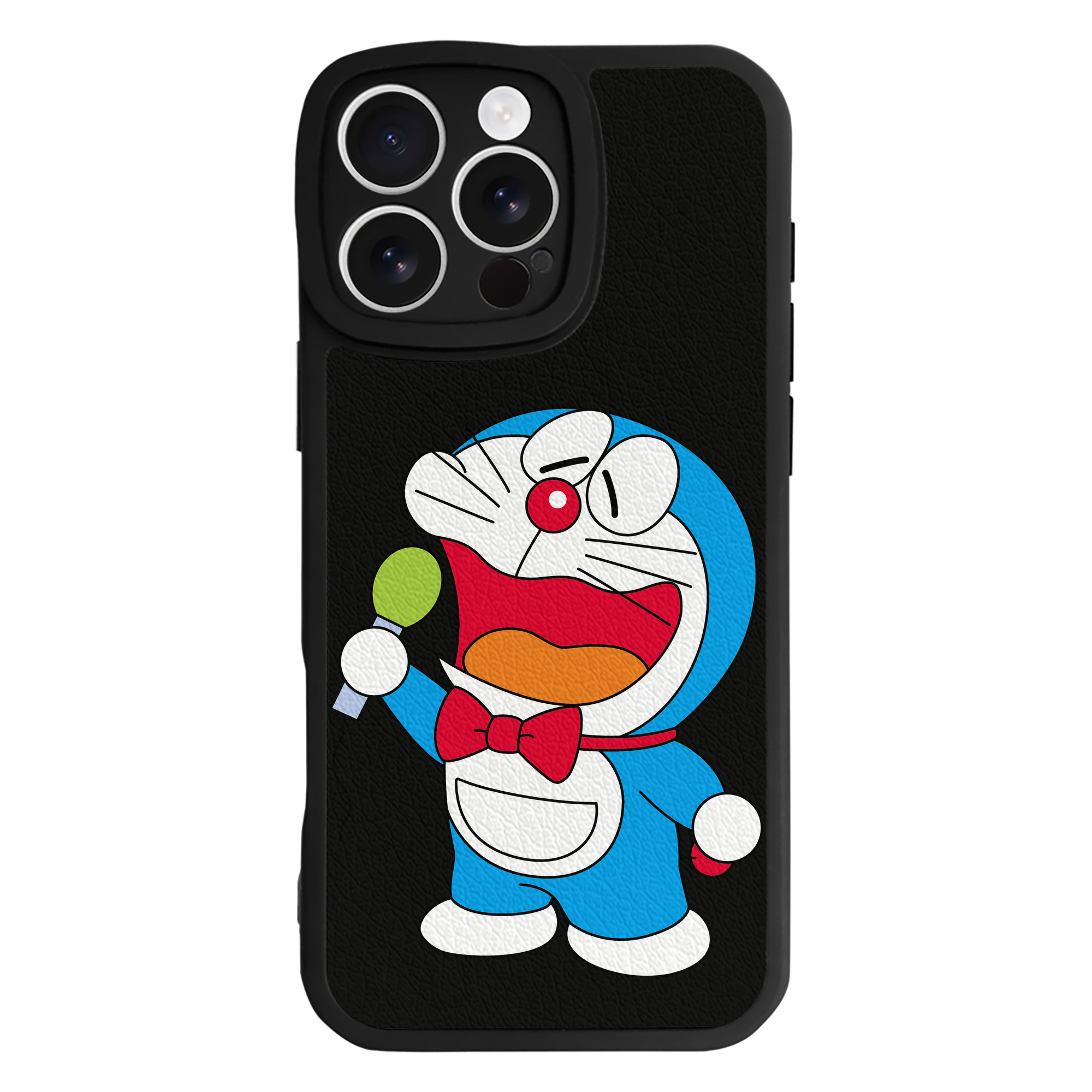 （画像用） ドラえもん Doraemon 【iPhone 16シリーズ対応】シリコンスマホケース（レザー調） 材質：シリコン